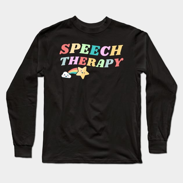 Speech Therapy Long Sleeve T-Shirt by denkanysti